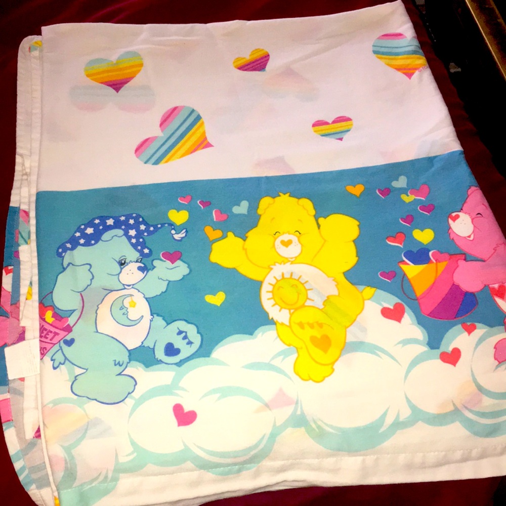 Vintage Care Bears Full Size Sheet